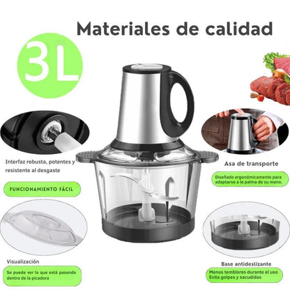 Procesador de Alimentos 3 Velocidades Elegante