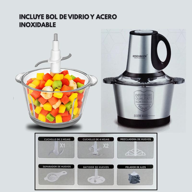 Procesador de Alimentos 3 Velocidades Elegante